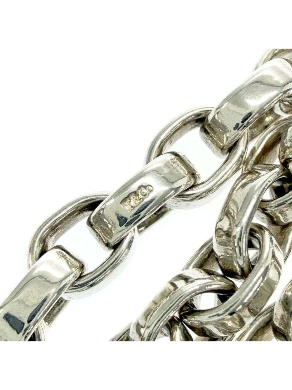Tiffany & Co Silver Oval Link Chain Bracelet